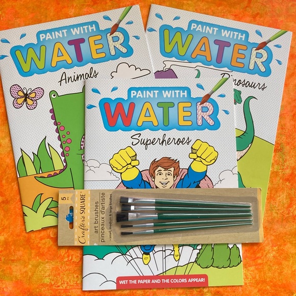 New Art Bundle 3 Color with Water Books 5 … - Picture 1 of 12